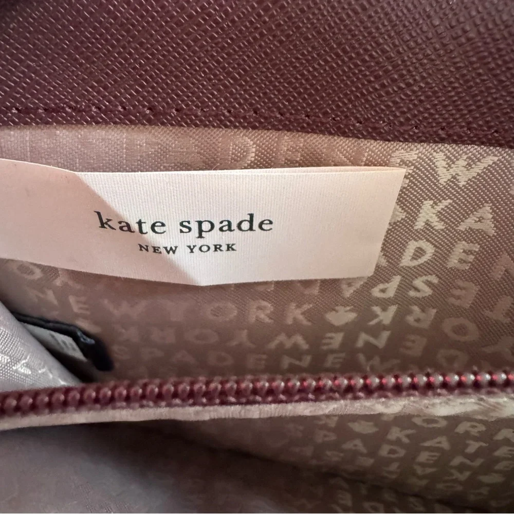 Kate Spade Wallet, Laurel Way Kaden in Cherrywood, Full Zip